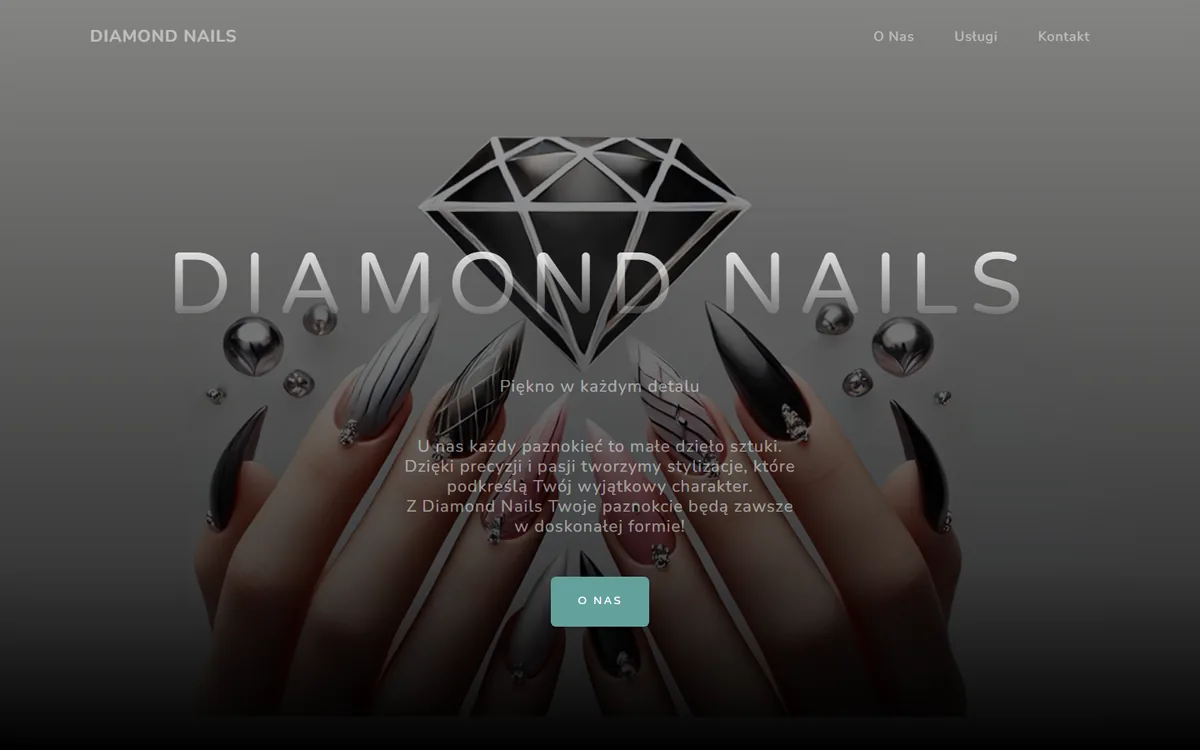 Diamond Nails — strona salonu stylizacji paznokci